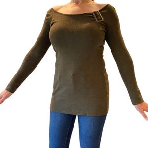 Fitted Cache hunter green sweater